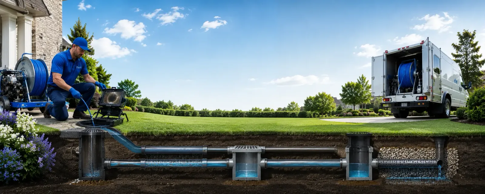 Outdoor drain cleaning information for Lucas, IA